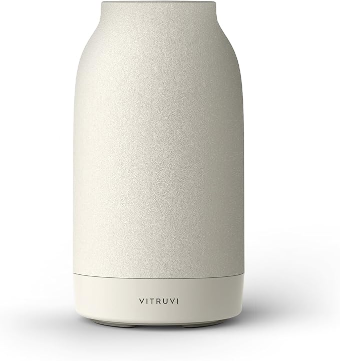 Vitruvi Air Cordless Diffuser – Portable Ultrasonic Aroma Diffuser Waterless Cold-Air Technology Up to 18-Hour Runtime Whole-Room Scent Coverage Sleek Minimalist Design