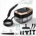 Steam Cleaner 3 Level Adjustable Pressurized Steam Cleaner for Home 10s Heat-Up Handheld Steamer for Cleaning 1.9 Qt Tank Portable Steam Cleaner for Car Home Tile Grout (Black)
