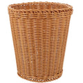 Healifty Woven Trash can Small Desktop Waste Basket Natural Style Storage Bin for Office Bathroom Bedroom Kitchen 9.64X8.26X6.29 Inches
