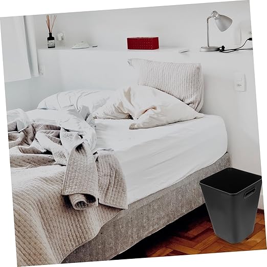 Large Plastic Garbage Can for Bathroom Kitchen Bedroom Living PP Wastebasket Bin Minimalist Trash Container Easy to Clean and Spacious