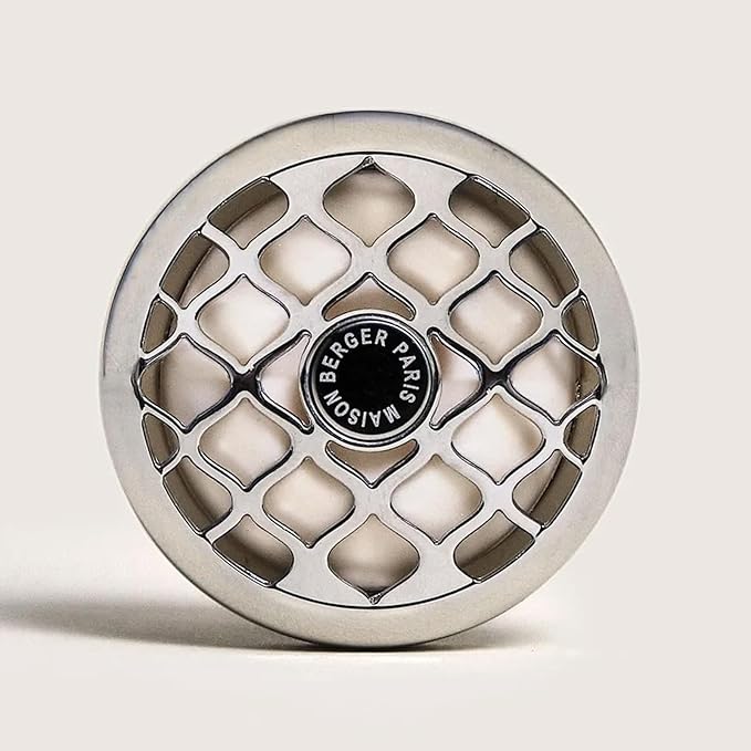 Maison Berger Car Diffuser Set Rosalie Exquisite Sparkle – Refillable Vent Clip with Ceramic Refill Passive Diffusion Festive Fresh Scent Made in France Luxury Auto Scent - 4-Week Diffusion