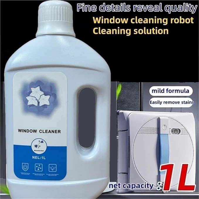 4-pack Window Cleaning Solution Compatible With ECOVACS Winbot W2SPRO/W1S/ W1PRO/W1/W2//W960/W880/W836/W855/W835/W860/W850/W920