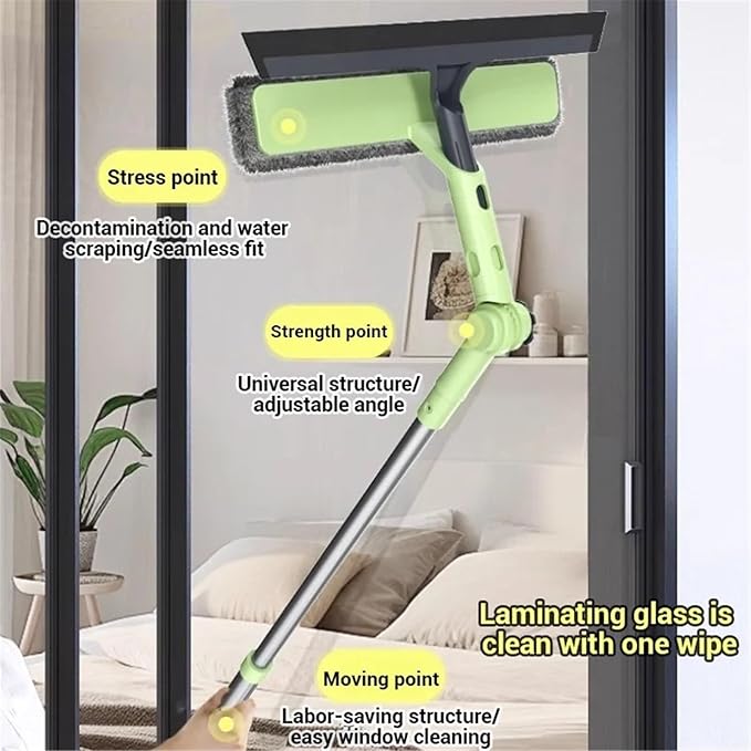 Extendable Double-Sided Window High Window Cleaning All-Purpose Cleaning Tools for Glass Walls and Floors ﻿
