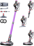 Cordless Vacuum Cleaner 550W 45Kpa Vacuum Cleaners for Home 60Mins Cordless Stick Vacuum with LED Display Self-Standing &amp Anti-Tangle 8-in-1 Wireless Vacuum for Carpet Pet Hair Hardfloor