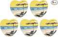 5PCS Car Air Freshener Hanging Personalized Double Sided Summer Beach Car Fresheners Long Lasting New Cars Scents Cute Automotive Freshies for Closets Drawers (tea)