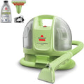BISSELL Little Green Mini Portable Carpet and Upholstery Deep Cleaner Car/Auto Detailer with HydroRinse Self-Cleaning Tool and 4 Tough Stain Tool Tea Green 4075