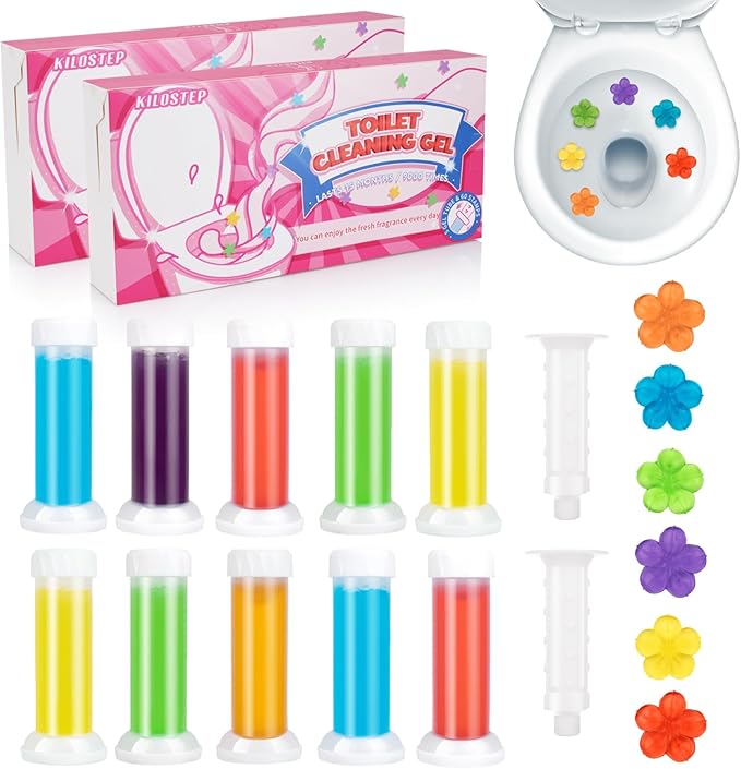 Toilet Gel 120 Count 9 Kinds Of Scent Toilet Gel Stamp Toilet Bowl Cleaners