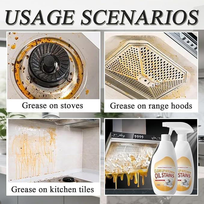 Heavy Duty Degreaser 2026 Kitchen Heavy Duty Cleaner Spray Portable Degreasing Spray All-Purpose Kitchen Pots and Pan Cleaner for Appliances Countertops Range Hoods (3)