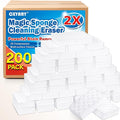 Magic Sponges Cleaning Eraser 200 Pack 2X Density Stronger Melamine Sponge Foam Pads Multi-Functional Household Cleaner Dish Sponge Cleaning Supplies for Kitchen Bathroom Floor SinkWall Cleaner
