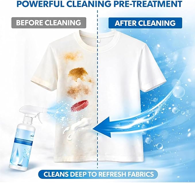 Fly Cloth Cleanse Clothing Emulsifier Non Ionic Emulsifiers Cloth Cleaner Spot Cleaner For Clothes Powerful Fabric Cleaner for Clothes Care Gentle on Most Fabrics (2pcs)