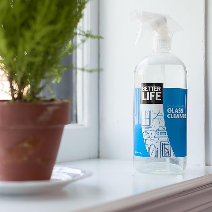 Better Life Tub and Tile Cleaner 32 Oz Pack of 2 + Glass Cleaner 32 Oz Pack of 2