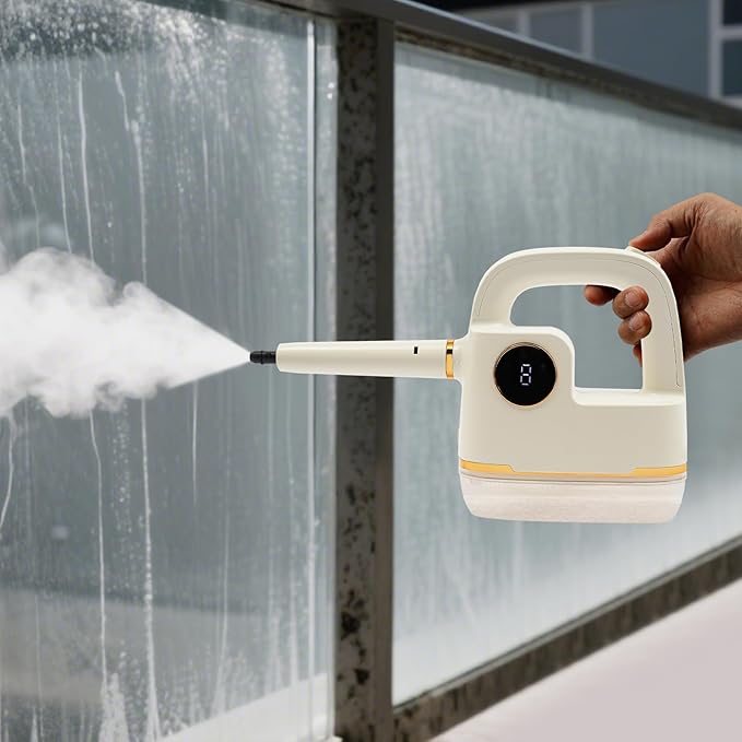 Handheld Steam Cleaner High Temperature Steam Cleaner with 6 Gears &amp Digital Display Home Steam Cleaner with Multiple Accessories for Deep Cleaning Home Furniture Car