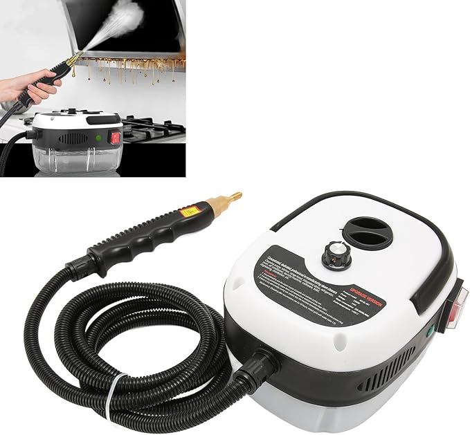 Steam Cleaner 2500W High Handheld Steam Cleaner High Speeds Pressure Temperature Steam Cleaning Machine for Kitchen Furniture Bathroom Car High Temperature Cleaning Machine