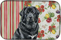 Caroline's Treasures Black Tibetan Mastiff Vegetables Dish Drying Mat Absorbent Dish Drying Mat Pad for Kitchen Counter Dish Drainer Mat for Countertop 14 x 21 Multicolor