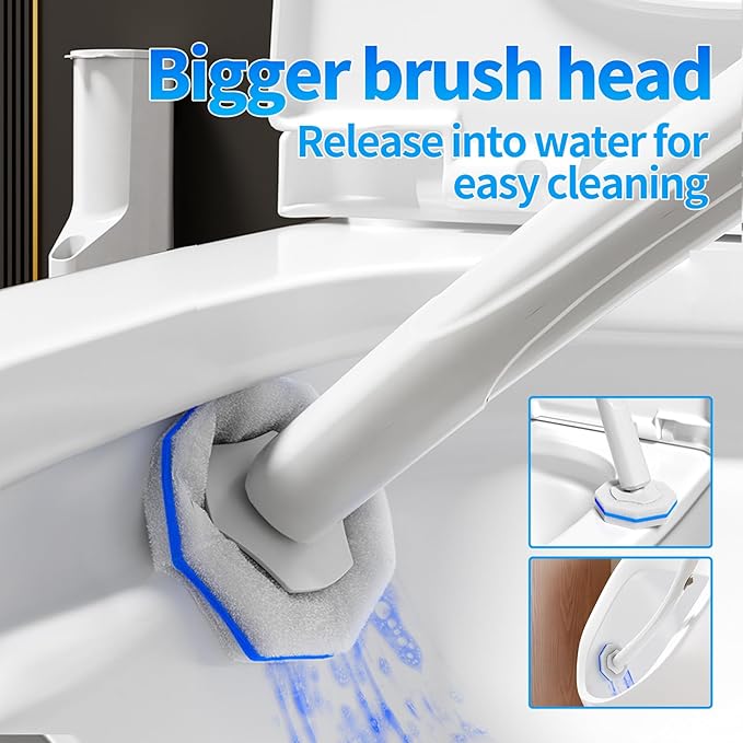 120pcs Bulk Pack of Disposable Toilet Brush HeadsToilet Wand Refills for Toilet Bowl Brush Cleaner PadsToilet Brush Replacement Compatible Heads with Most Toilet Brushes