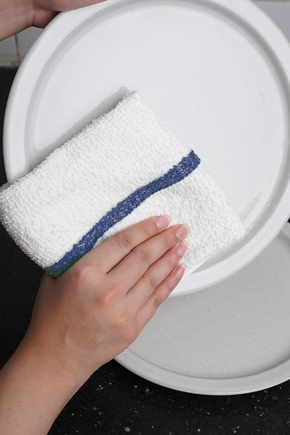 Avalon Towels Terry Bar Mop Towels (Value Pack of 60) Size 16x19 – Absorbent and Durable Multipurpose Cleaning Rags Cotton Cleaning Cloths Terry Cloth Rags Reusable Shop Rag