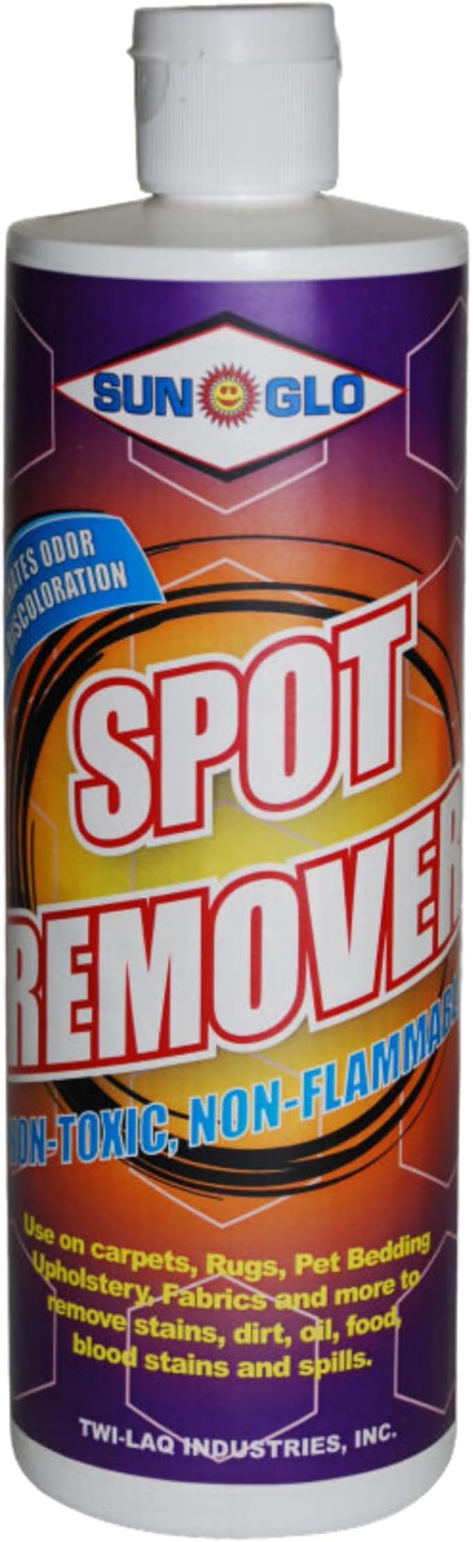 Sun-Glo Premium Power Spot Remover - Instant Spray Blot &amp Witness Magic for Oily Stains Splashes &amp More (12-Pack 16 oz. each)