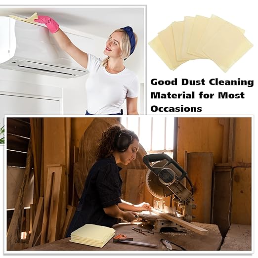 Eccliy 60 Pcs Tack Cloths Painters Tack Cloth Woodworking Removing Dust Rags for Metal Sanding Particles Automotive Painting WoodworkingCleans Surfaces