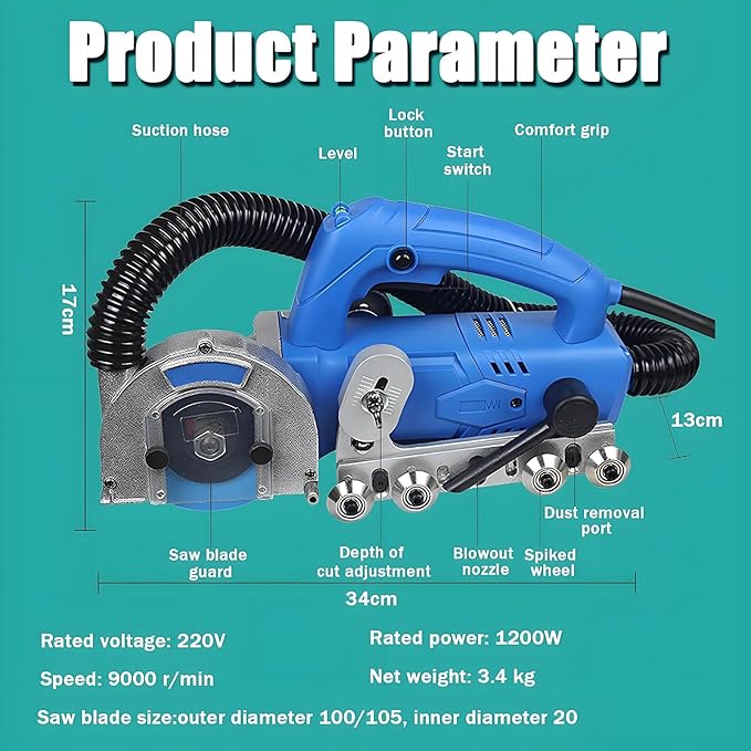 Electric Tile Joint Cleaning Machine - Automatic Grout Cleaner for Ceramic Tiles Shower &amp Bathtub Seam Tool Efficient Floor Cleaner