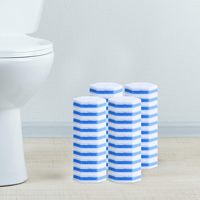 Aimery 40 Counts Disposable Toilet Bowl Cleaning Refills Make Toilet And Bathroom Be Fresh(40 Blue)