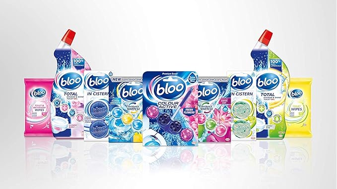 Bloo Solid Toilet Rim Blue Active (Blue 6x50g)
