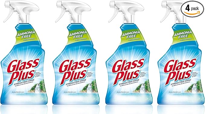 Glass Plus Glass Cleaner Multi-Surface Glass Cleaner 32 oz (Packaging May Vary) (Pack of 4)