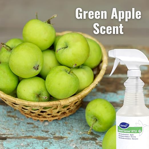 Diversey 04439 Good Sense RTU Liquid Odor Counteractant Apple Scent 32 oz Spray Bottle (Case of 12)