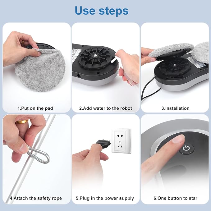 Automatic Window Cleaning Robot Auto Dual Water Spray &amp AI Path PlanningEdge Detection &amp Remote Control Smart Window Cleaner Robot for Highrise Glass Inside &amp Outside