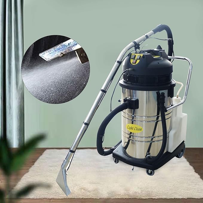 Commercial Carpet Cleaner Machine 2110W 60L Industrial Carpet Cleaner Professional Commercial Carpet Extractor Vacuum Washing Machine for Sofa Curtain Floor Home Hotel