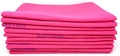 10 Pack Extra Large Original German Shammy Cloths Chamois Towels Super Absorbent for Pets Parenting Tool Cleaning for Home and Commercial Use Wholesale Bulk (Pink)