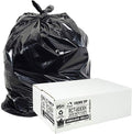 Aluf Plastics 55 Gallon Trash Bags Heavy Duty - (Huge) - 2.0 MIL Thick (equiv) - 38 x 58 - Garbage Bags for Toter Contractors Lawn Leaf Yard Waste Kitchen Industrial Black 50 Pack