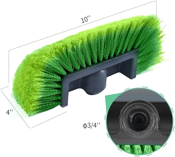 Solar Panel Cleaning Brush 2pcs Automatic Telescopic Long Pole Water Spray Brush Car Windshield Window Cleaner S Cleaning ToolWater Fed Pole(Yellow)