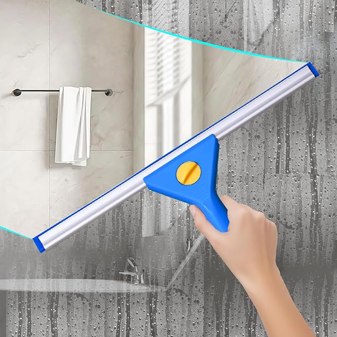 Professional Window Cleaning kit 2-in-1 Window Squeegee with 51 Extension Poles Suitable for Indoor &amp Outdoor Windows High Glass High Windows Multi-Purpose Car Windshield Cleaning