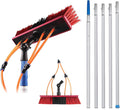 Telescopic Window Cleaner6m/30cm Brush Head Window Cleaning kitTelescopic Window Cleaner Water fed Long Reach Window Pole Cleaning Toolroof Cleaning Equipment Solar cl