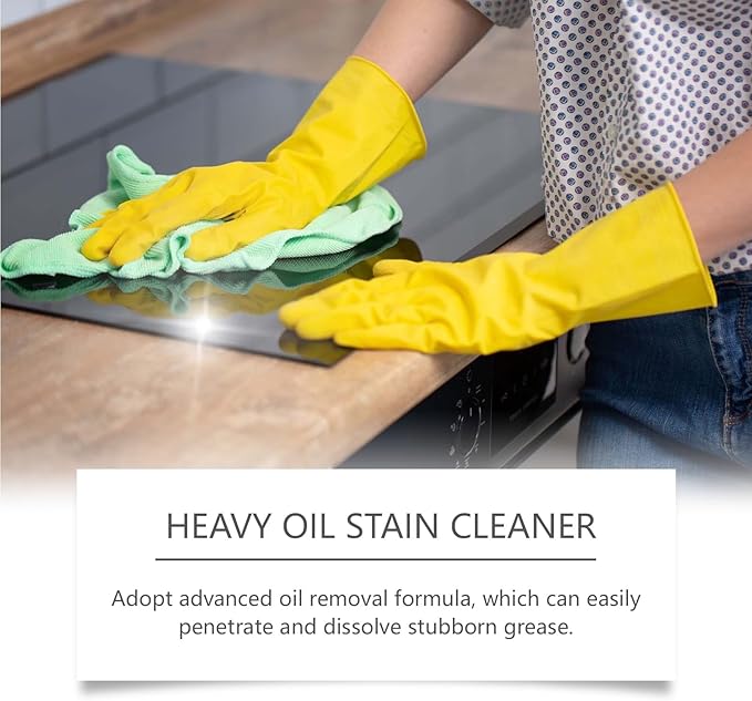 Heavy Oil Stain Cleaner Multi-Purpose Power Clean Spray Suitable for kitchen stoves walls electric appliances kitchen utensils coffee machines and other items (6.76fl oz)