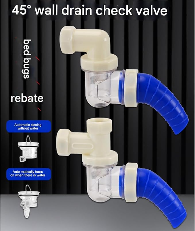 Odor Prevention Wall Drains Protector 45 Degree Angles Designs General Bathroom Sink Waste Pipe Seals Maintenance Easy Bathroom Drains Odor Barrier