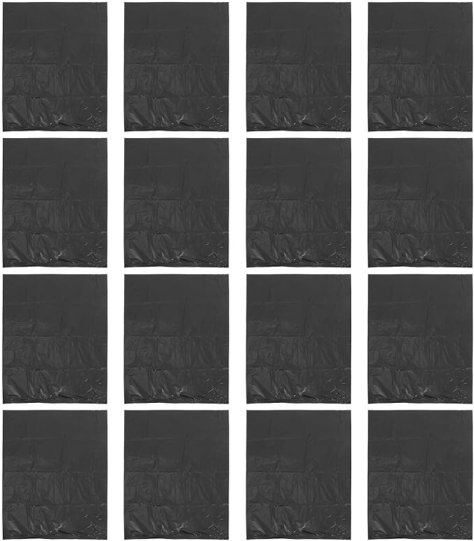 Heavy Duty Garbage Bags 50pcs 70x90cm Thick Large Commercial Trash Bags for Office Kitchen Gardening Industrial Contractor Rubbish Liners