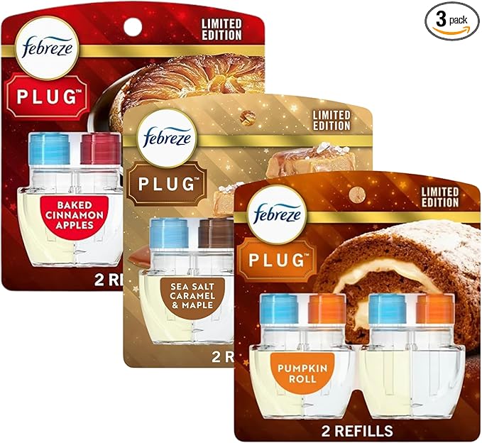 Febreze Plug In Refills Fall Scents Limited Edition Multi Pack Includes 6 Refills