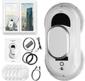 White Automatic Window Cleaner Robot W100 11.8 x 5.9 x 4.7 Inch with 3 Modes and 10 Cloth Pads. Window Vacuum Cleaner for Windows Without Water Spray. Automatic Glass Cleaner Vacuum 72dB