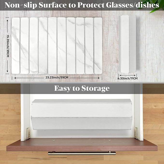 Large Stone Dish Drying Mats for Kitchen Counter 24(L)×16(W) Marble-Pattern Fast Drying Collapsible Dish Drying Mat Eco-Friendly Absorbent Diatomaceous Earth Mats for Match Countertop