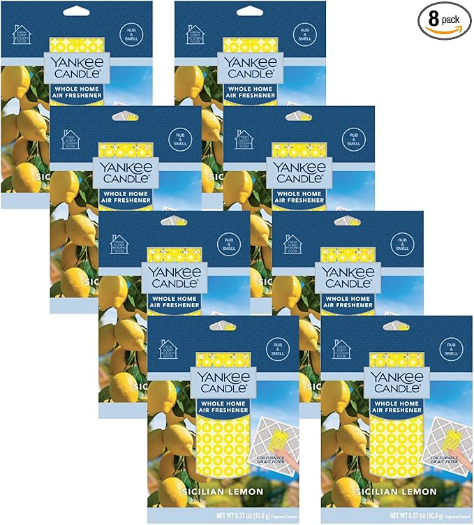 Yankee Candle Sicilian Lemon Whole Home Air Freshener (Pack of 8)