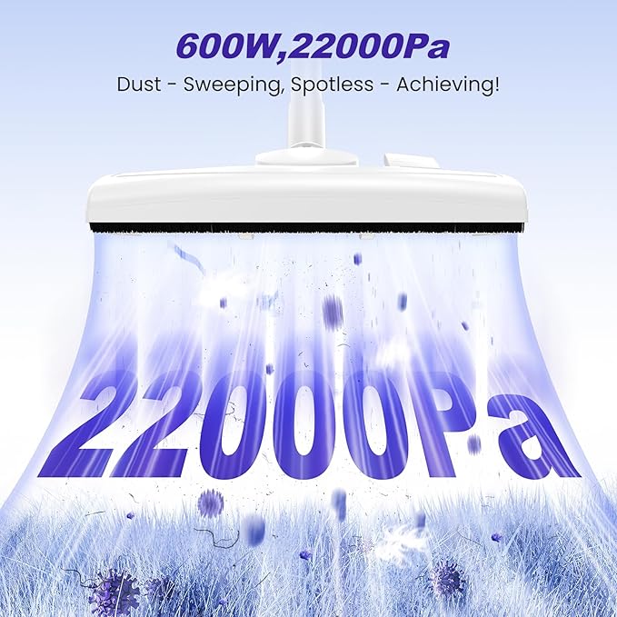 Vaccum Cleaner for Home Corded Stick Vaccum 600W 22KPA for Pet Hair Handheld Vaccum Ultra-Light the Elderly and the Young Friendly Hardwood Floor Lightweight Vaccum for Dorm Apartment Essential