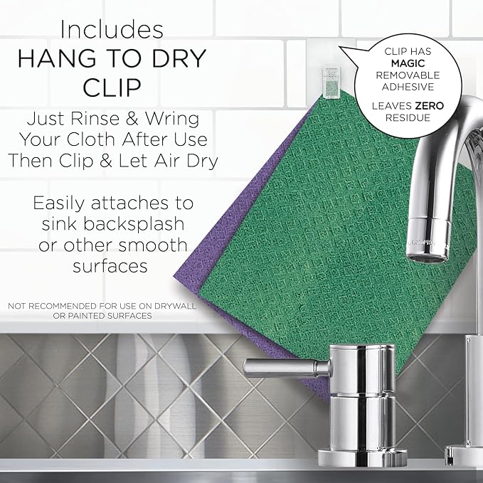 Swedish Dishcloths for Kitchen XL 24 2x12 Sheet Rolls Biodegradable Compostable Reusable Paper Towel Cleaning Cloths 11 x 10 No Odor Washing Dishes Ultra Absorbent Cellulose Sponge Towel LOLA