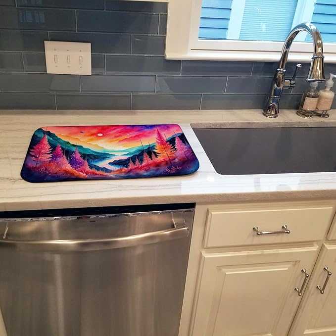Caroline's Treasures DAC1408DDM Astilbe in Color Dish Drying Mat Absorbent Dish Drying Mat Pad for Kitchen Counter Dish Drainer Mat for Countertop 14 x 21 Multicolor