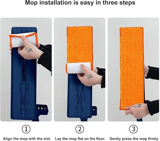 Dust Mops for Floor Cleaning - 42cm Flat Washable 360 Degree Rotating Reusable ToolHousehold Cleaning Accessories | for Dust Wood Hardwood Home Kitchen Living Room Balcony Classroom