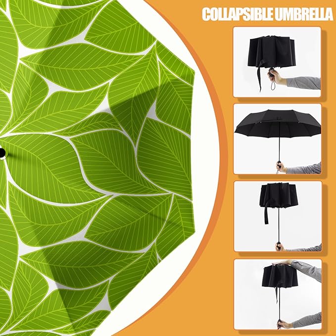 Small Compact Travel Automatic Folding Umbrella for Women Portable Lightweight Rain Wind UV Sun Shade