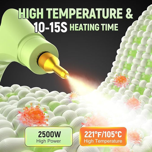 10-in-1 Steam Cleaner for Home High Temperature &amp High Pressure Steamer for Cleaning with 10s Fast Heating Handheld Steam Cleaner with 37.19OZ Large Tank for Floor Home Furniture Carpet and