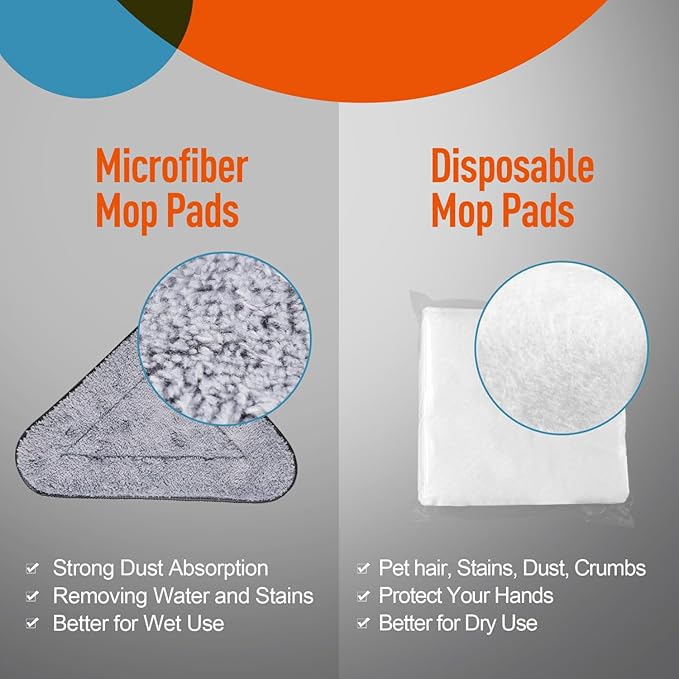 Effortless Wall Cleaning Mop with Disposable Pads - Versatile Triangle Design for High Reach Cleaning