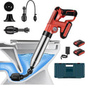 Electric Toilet Plunger with 2 batteriesDrain Clog Remover ToolsHigh Pressure Air Toilet Plungers Heavy Duty Plunger For ToiletBathroomFloor DrainSewerPipeRED