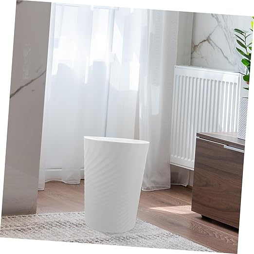 Press Ring Trash Can Bedroom Desk Wastebasket Office Bathroom Waste Bin